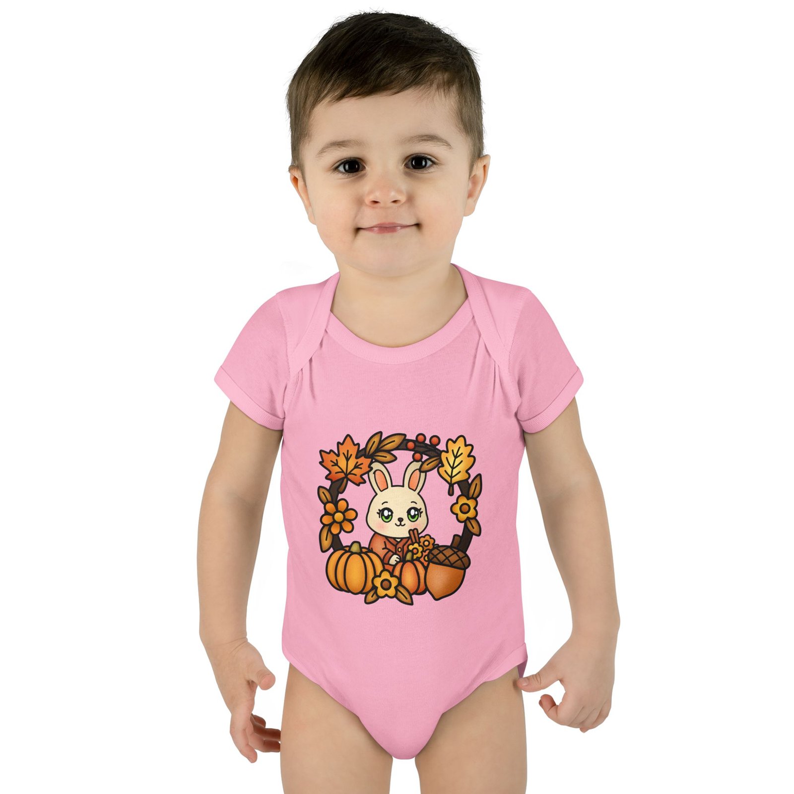 Cute Infant Baby Bodysuit "Fall Cute Rabbit" Design, Infant Clothing, Baby Shower Gift, Toddler Outfit, Newborn Apparel - Image 19