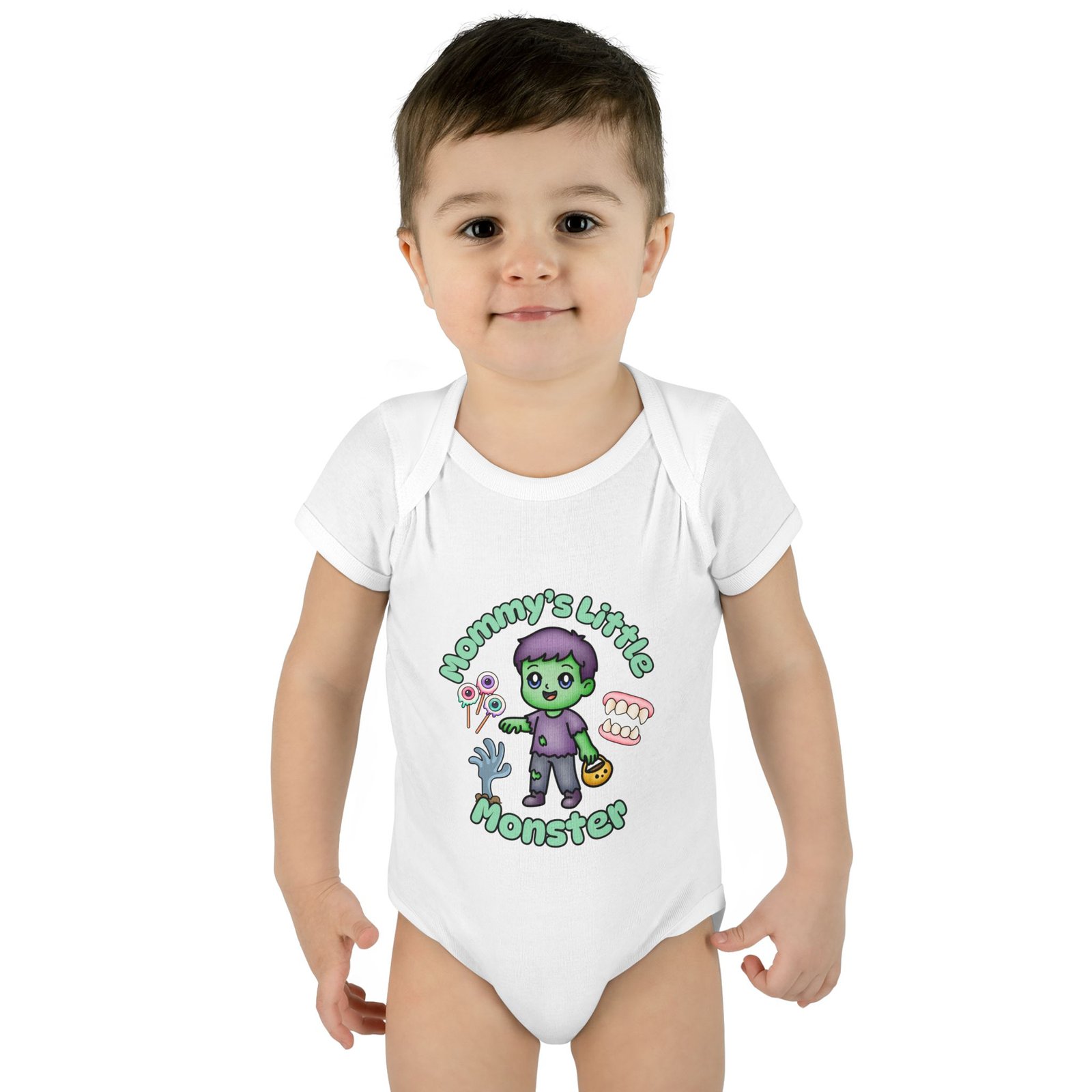 Mommy_s Little Monster Cute Infant Baby Bodysuit, Infant Clothing, Baby Shower Gift, Toddler Outfit, Newborn Apparel Halloween Tee - Image 4
