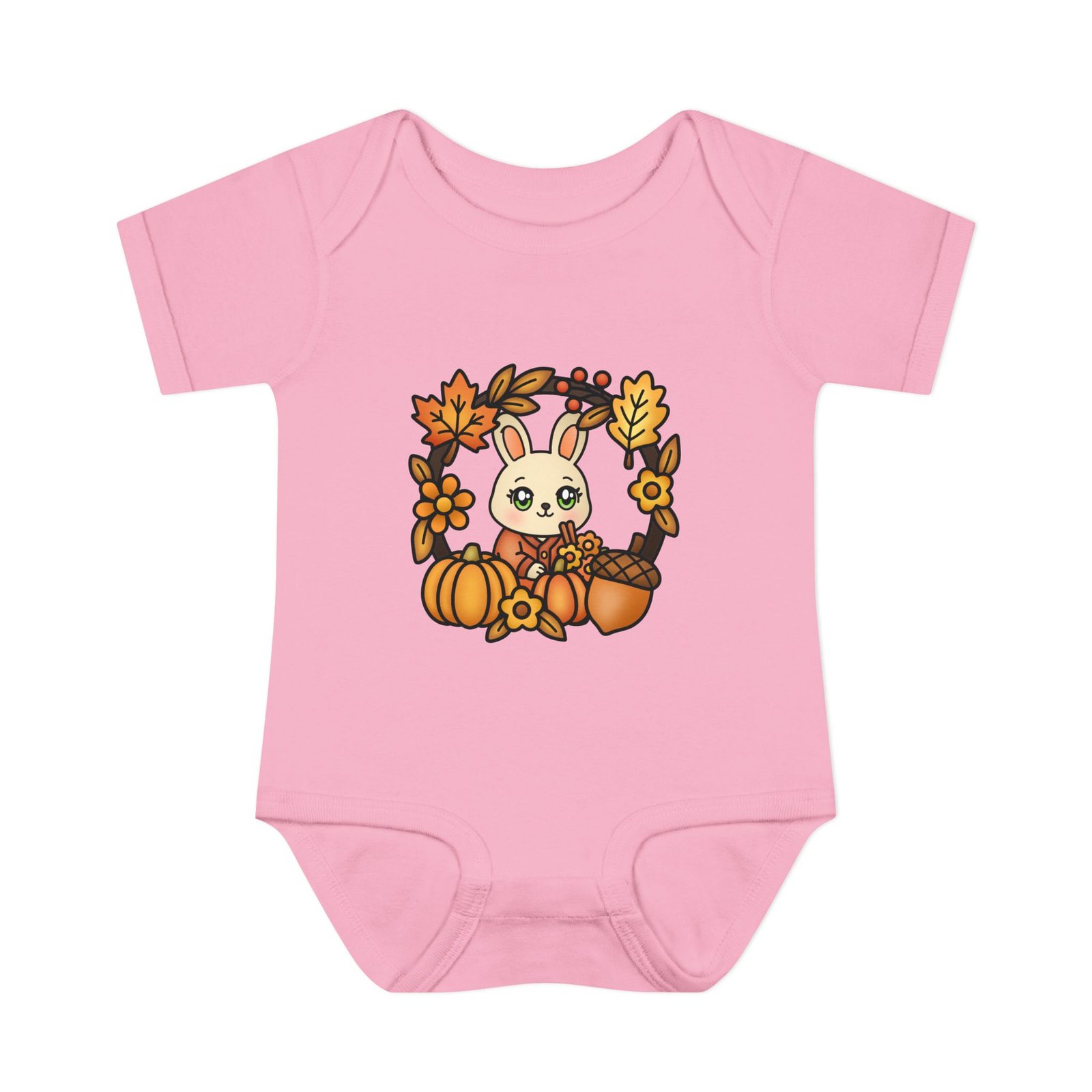 Cute Infant Baby Bodysuit "Fall Cute Rabbit" Design, Infant Clothing, Baby Shower Gift, Toddler Outfit, Newborn Apparel - Image 17