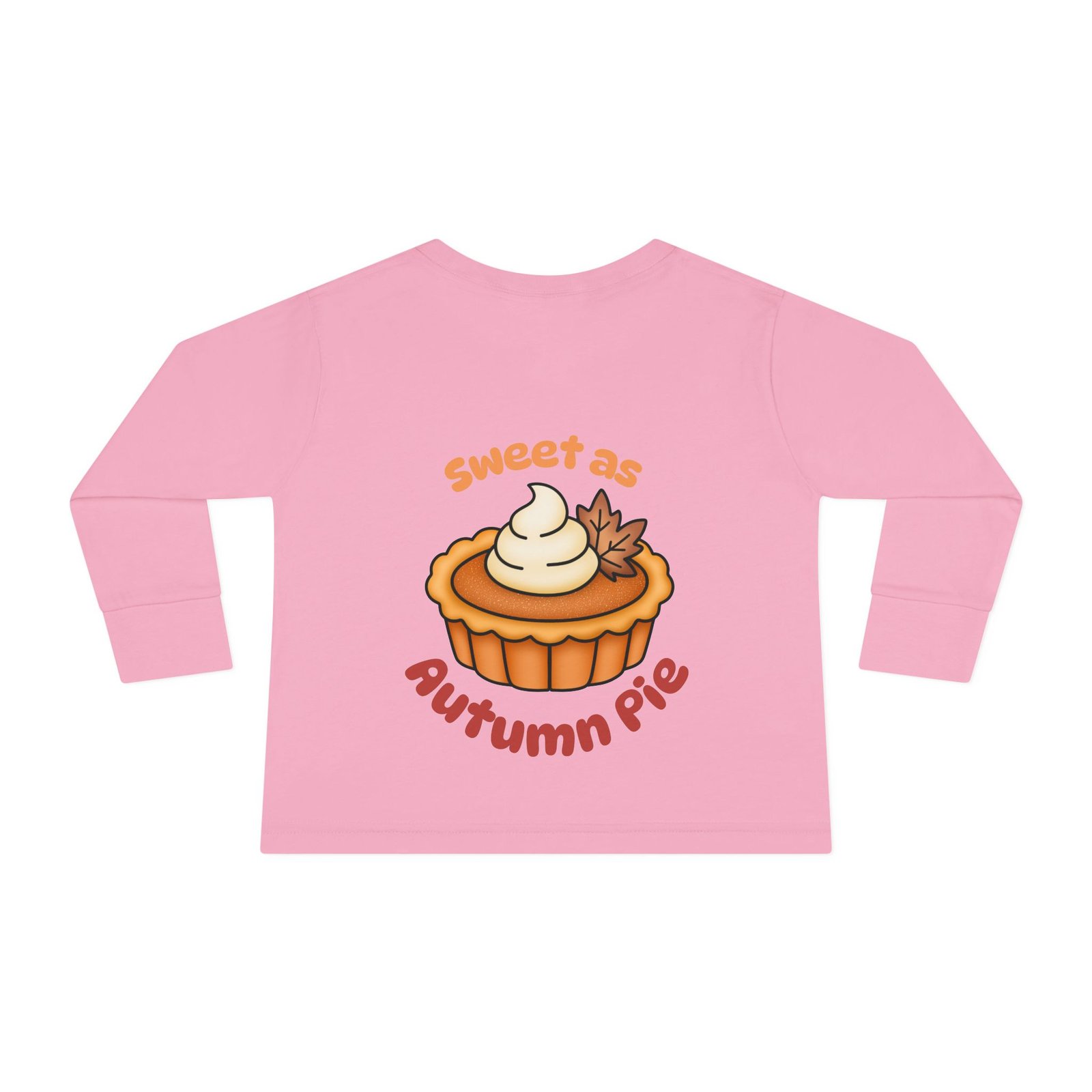 Sweet as Autumn pie Toddler Long Sleeve Tee Design, Baby T-Shirt, Kids Apparel, Toddler Gift, Playful Shirt, Baby Outfit - Image 8
