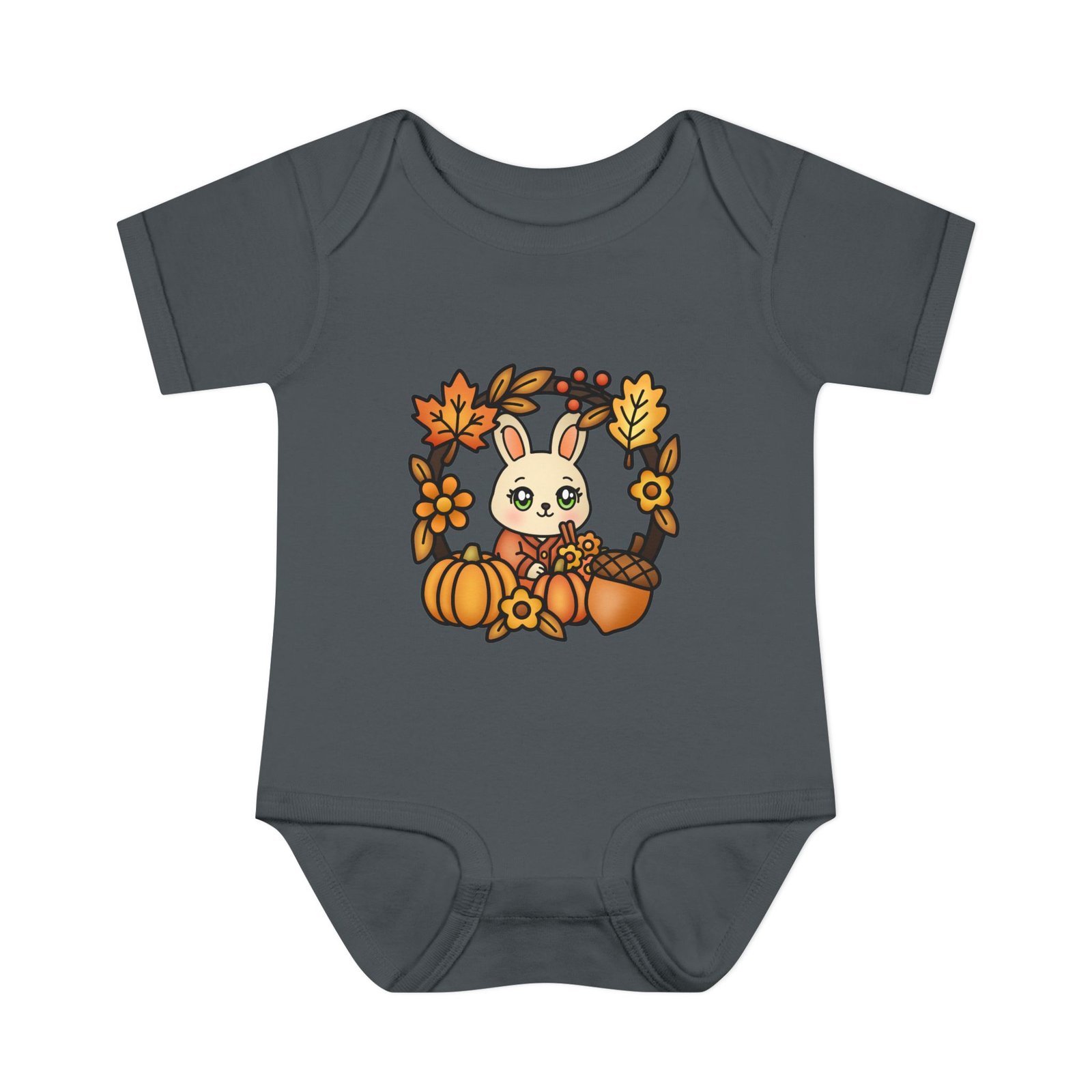 Cute Infant Baby Bodysuit "Fall Cute Rabbit" Design, Infant Clothing, Baby Shower Gift, Toddler Outfit, Newborn Apparel - Image 13