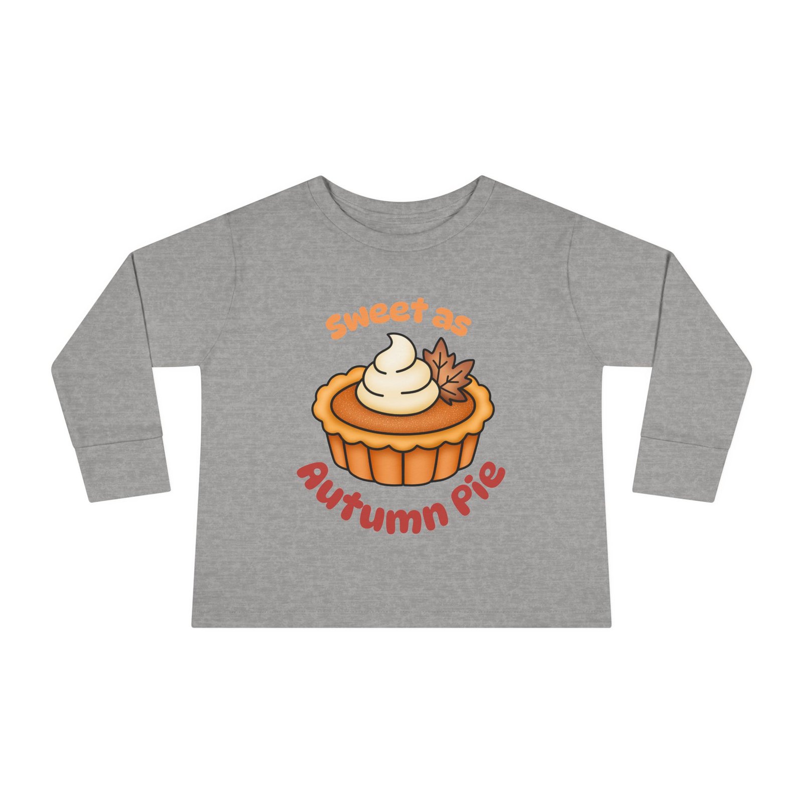 Sweet as Autumn pie Toddler Long Sleeve Tee Design, Baby T-Shirt, Kids Apparel, Toddler Gift, Playful Shirt, Baby Outfit - Image 17