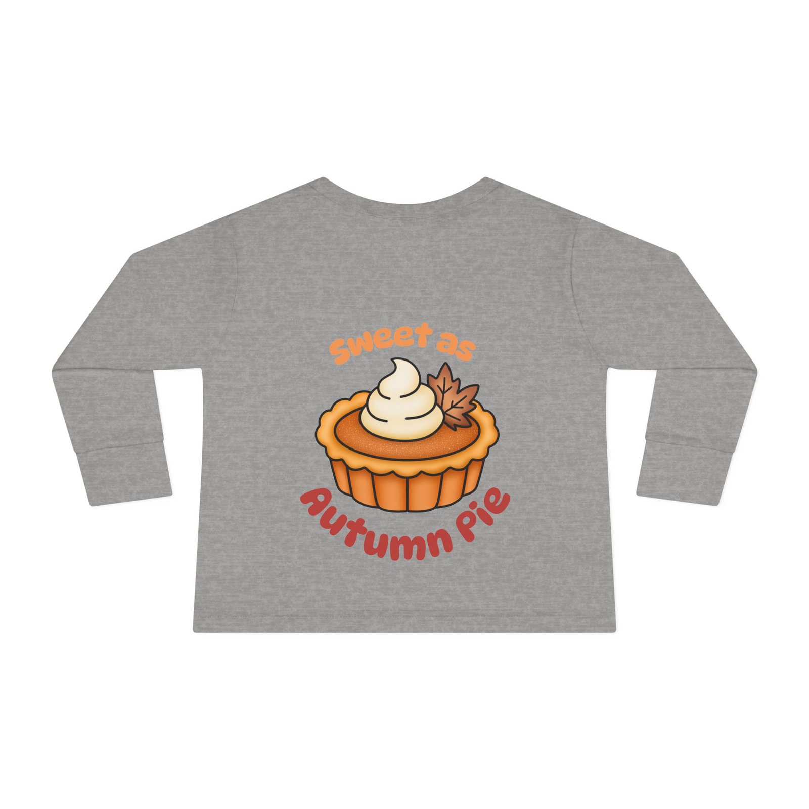 Sweet as Autumn pie Toddler Long Sleeve Tee Design, Baby T-Shirt, Kids Apparel, Toddler Gift, Playful Shirt, Baby Outfit - Image 18