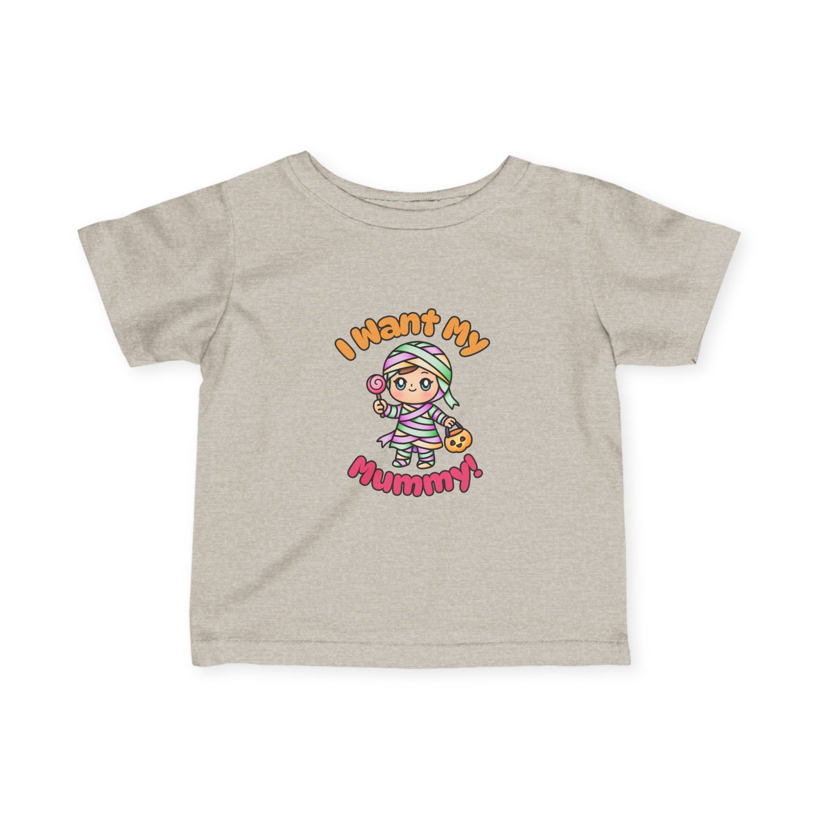I Want My Mummy! Cute Infant Tee, Baby Shirt, Newborn Gift, Toddler Apparel, Funny Baby Clothes Halloween Tee - Image 2