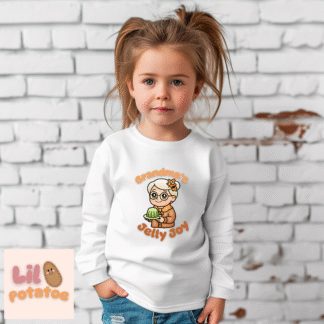 Grandmas Jelly Joy Cute Toddler Long Sleeve Tee  Baby T-Shirt, Kids Apparel, Toddler Gift, Playful Shirt, Baby Outfit, Cute [...]
