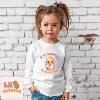 Cute Toddler Long Sleeve Tee Foiled Again by Cuteness Design, Baby T-Shirt, Kids Apparel, Toddler Gift, Playful Shirt, Baby Outfit