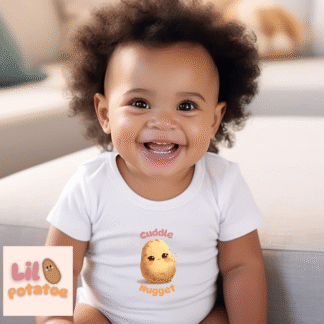 Cute Infant Baby Bodysuit - "Cuddle Nugget" Design, Infant Clothing, Baby Shower Gift, Toddler Outfit, Newborn Apparel