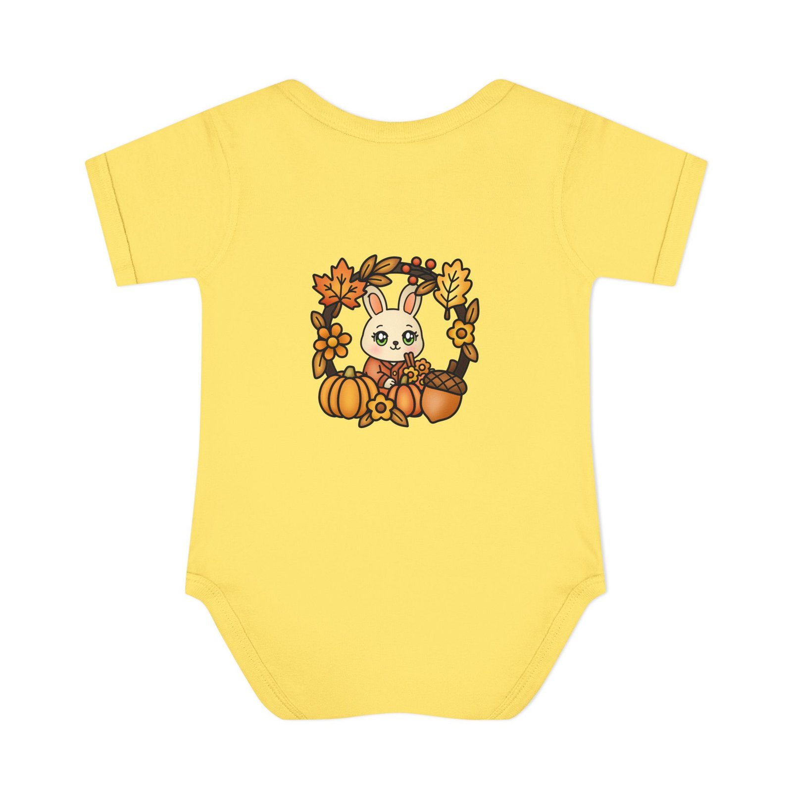 Cute Infant Baby Bodysuit "Fall Cute Rabbit" Design, Infant Clothing, Baby Shower Gift, Toddler Outfit, Newborn Apparel - Image 10