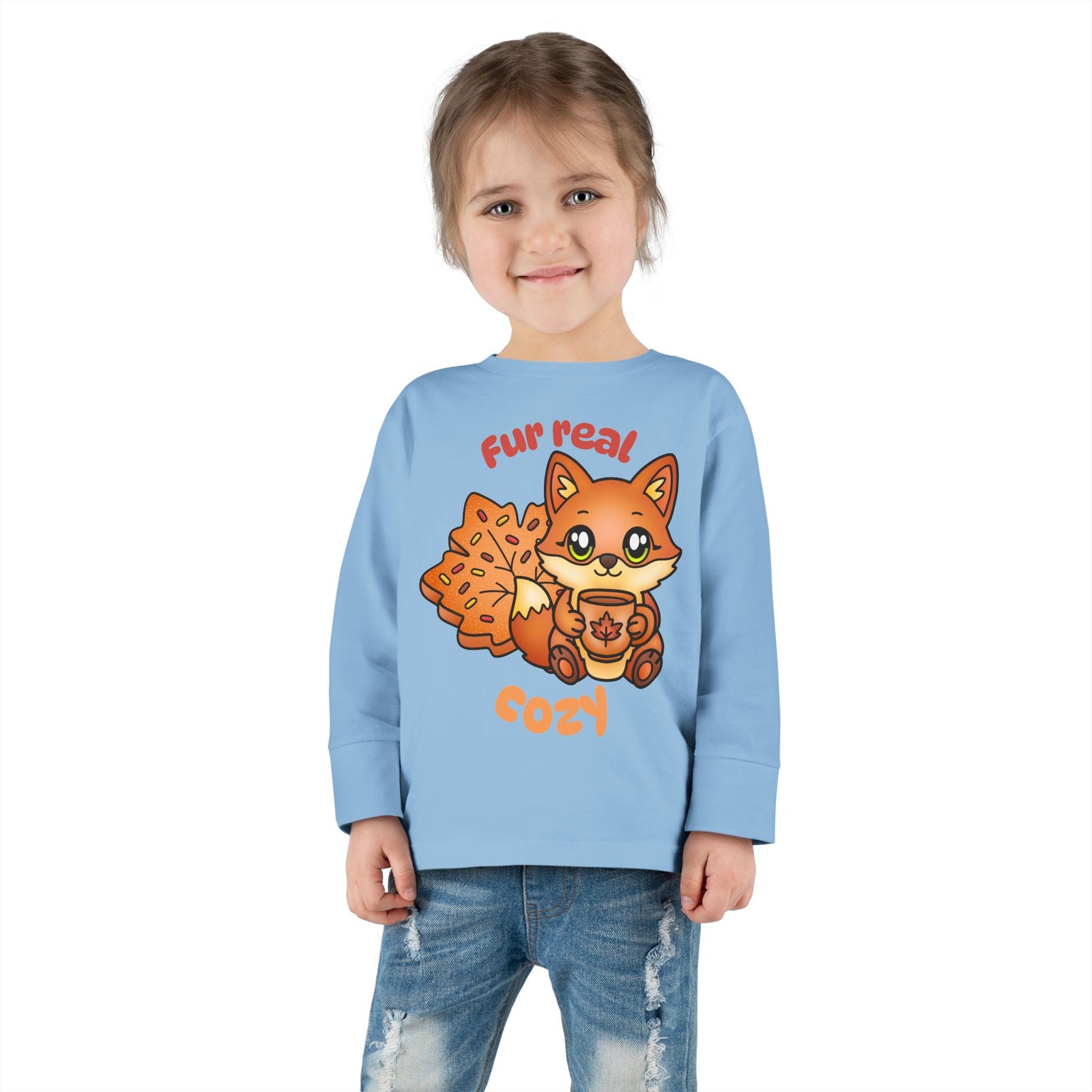 Cute Toddler Long Sleeve Tee, Fur real cozy Design, Baby T-Shirt, Kids Apparel, Toddler Gift, Playful Shirt, Baby Outfit - Image 12