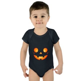 Halloween Jack-o-lantern Cute Infant Baby Bodysuit - Infant Clothing, Baby Shower Gift, Toddler Outfit, Newborn Apparel
