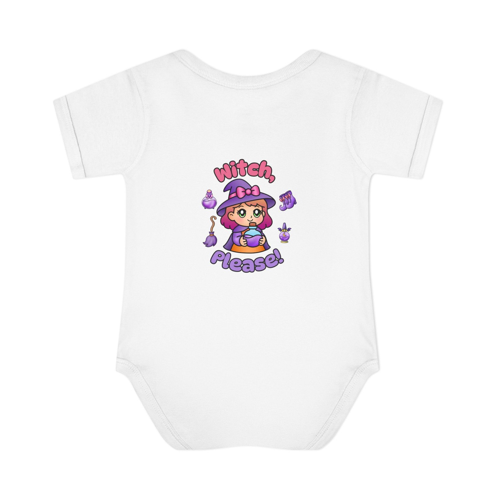 Witch, Please! Cute Infant Baby Bodysuit, Infant Clothing, Baby Shower Gift, Toddler Outfit, Newborn Apparel Halloween Tee - Image 3