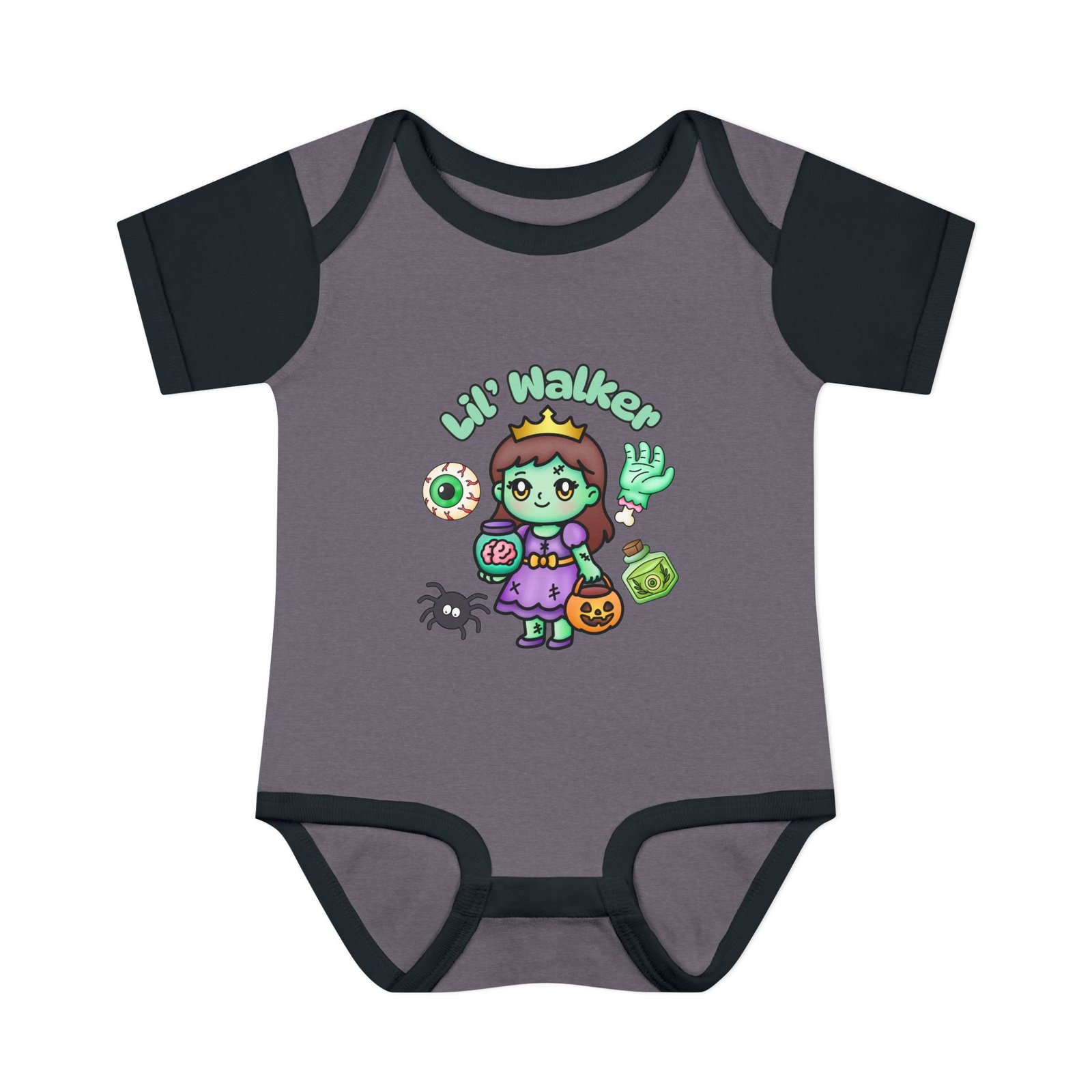 Lil Walker Cute Infant Baby Bodysuit, Infant Clothing, Baby Shower Gift, Toddler Outfit, Newborn Apparel Halloween Tee - Image 14