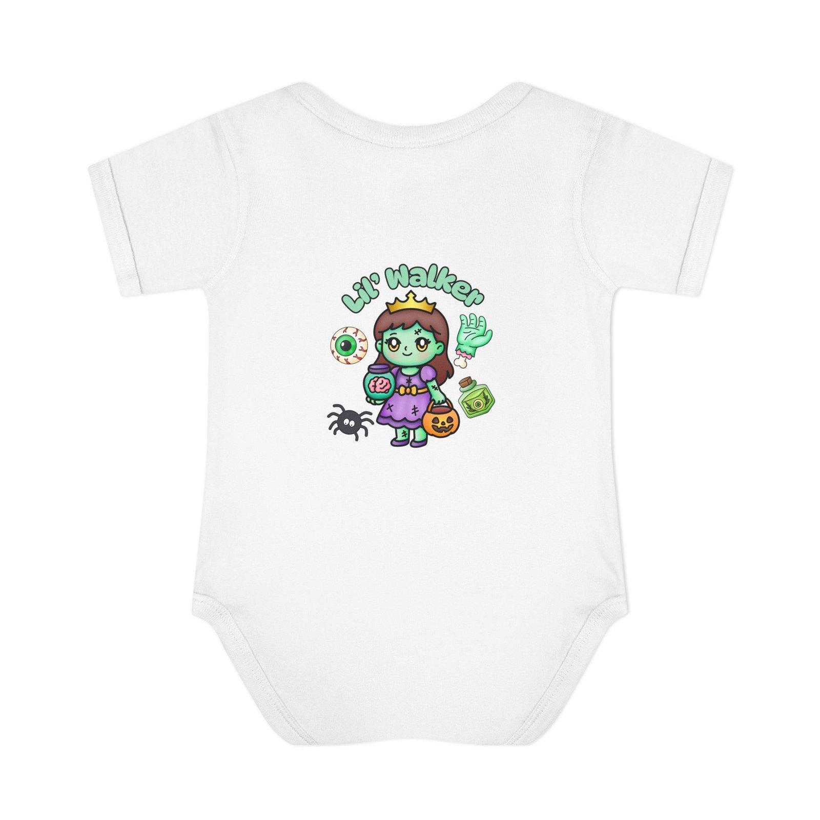 Lil Walker Cute Infant Baby Bodysuit, Infant Clothing, Baby Shower Gift, Toddler Outfit, Newborn Apparel Halloween Tee - Image 3