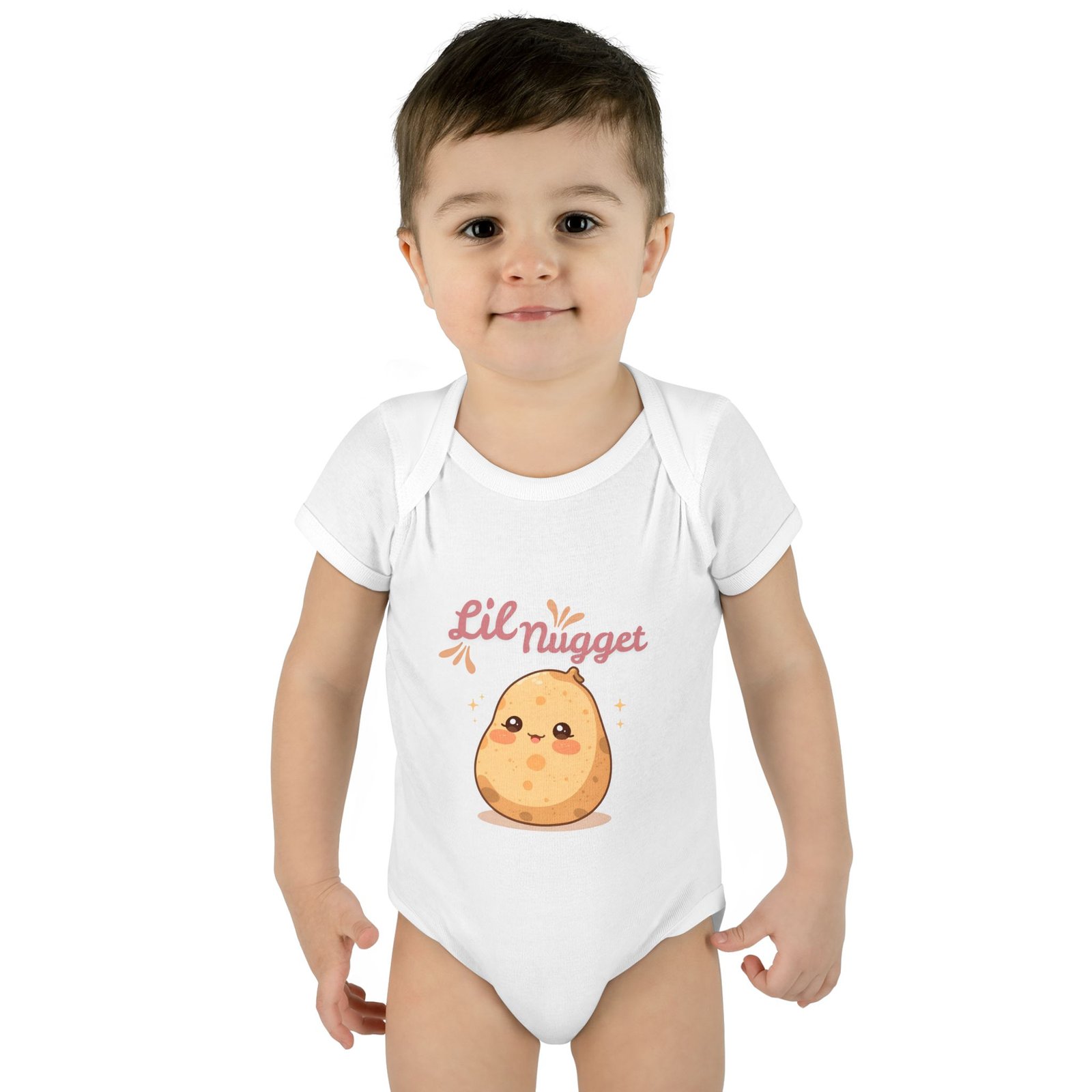 Lil Nugget Cute Infant Baby Bodysuit - Infant Clothing, Baby Shower Gift, Toddler Outfit, Newborn Apparel - Image 4
