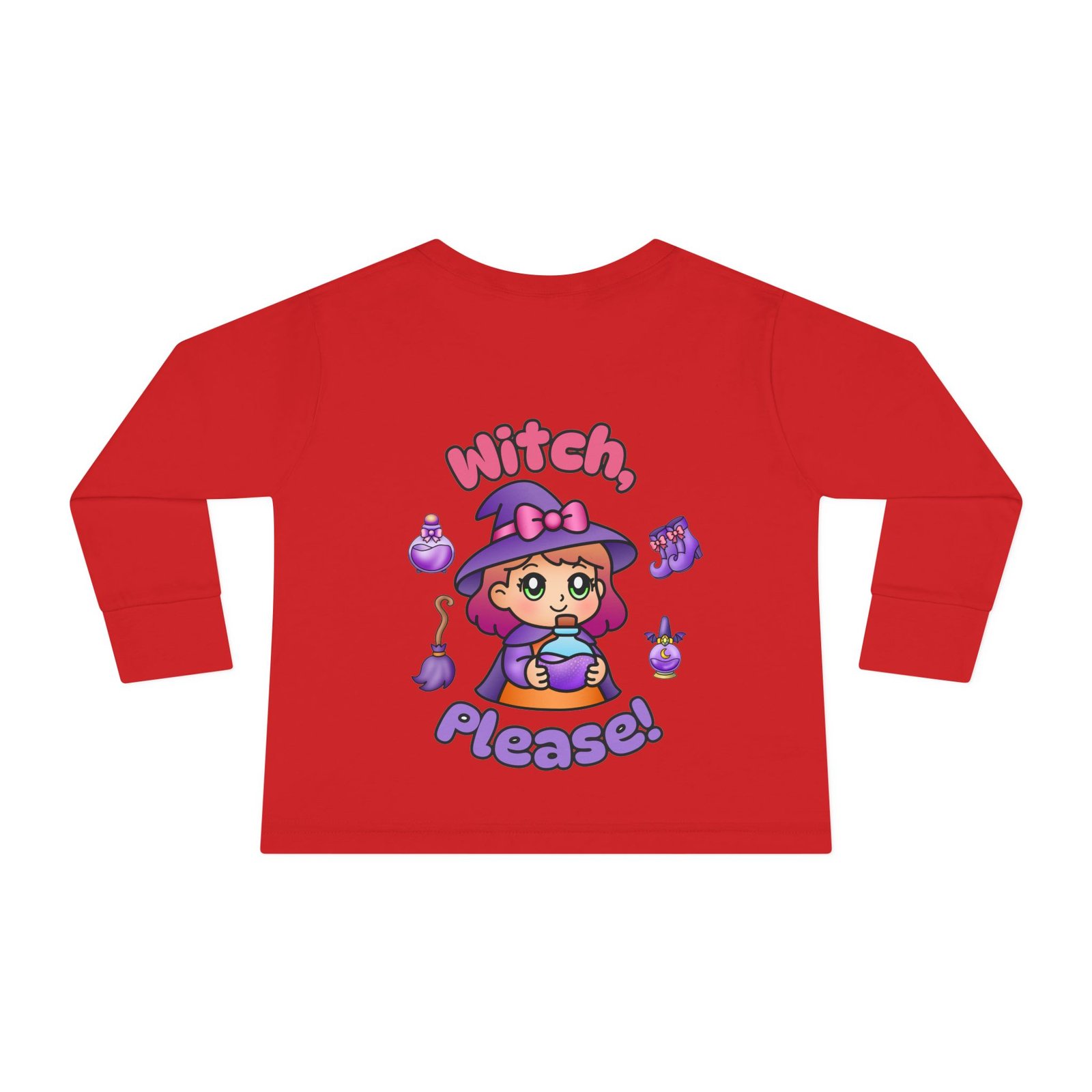 Witch, Please! Cute Toddler Long Sleeve Tee, Baby T-Shirt, Kids Apparel, Toddler Gift, Playful Shirt, Baby Outfit, Cute Halloween Tee - Image 8