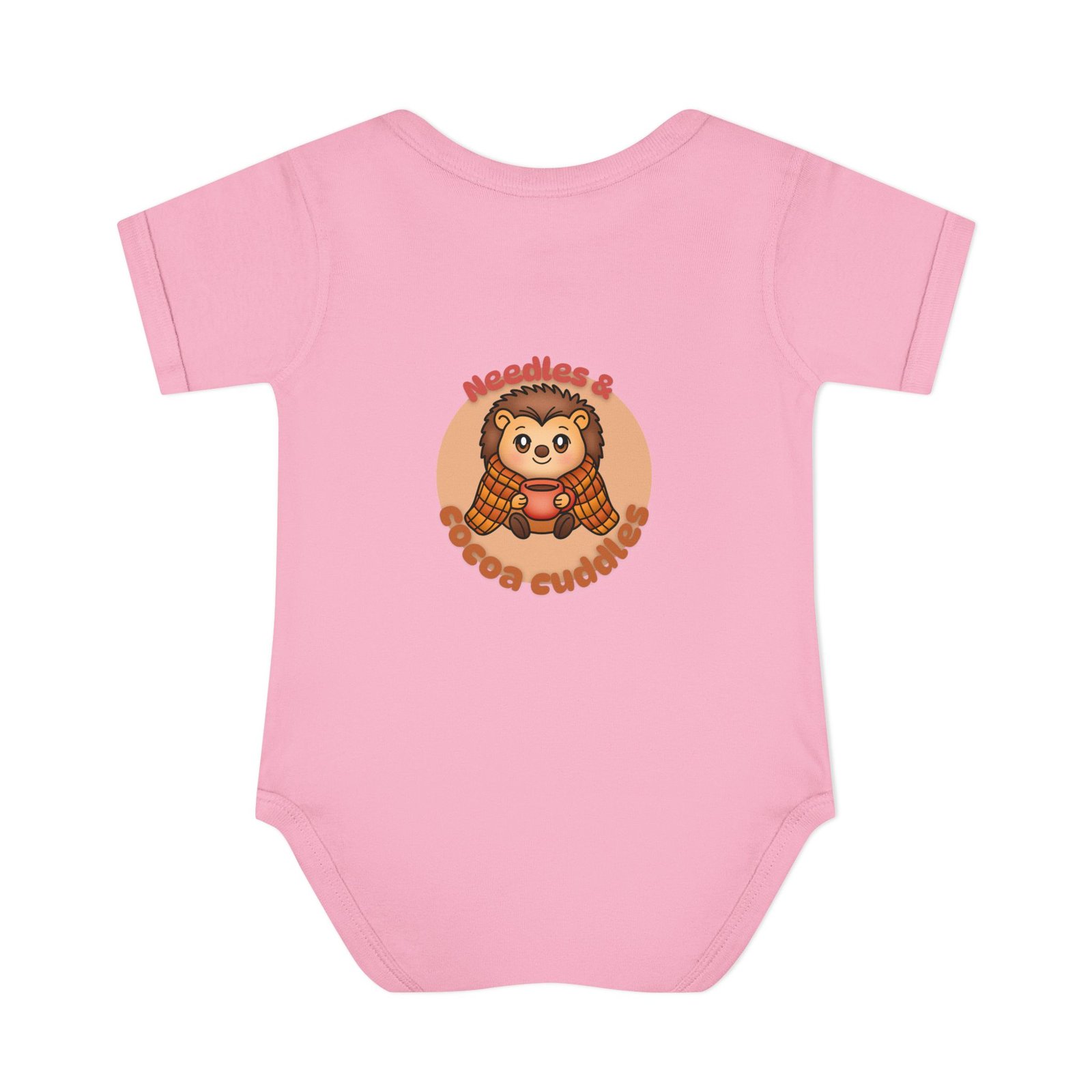 Cute Infant Baby Bodysuit "Needles & cocoa cuddles" Design, Infant Clothing, Baby Shower Gift, Toddler Outfit, Newborn Apparel - Image 18