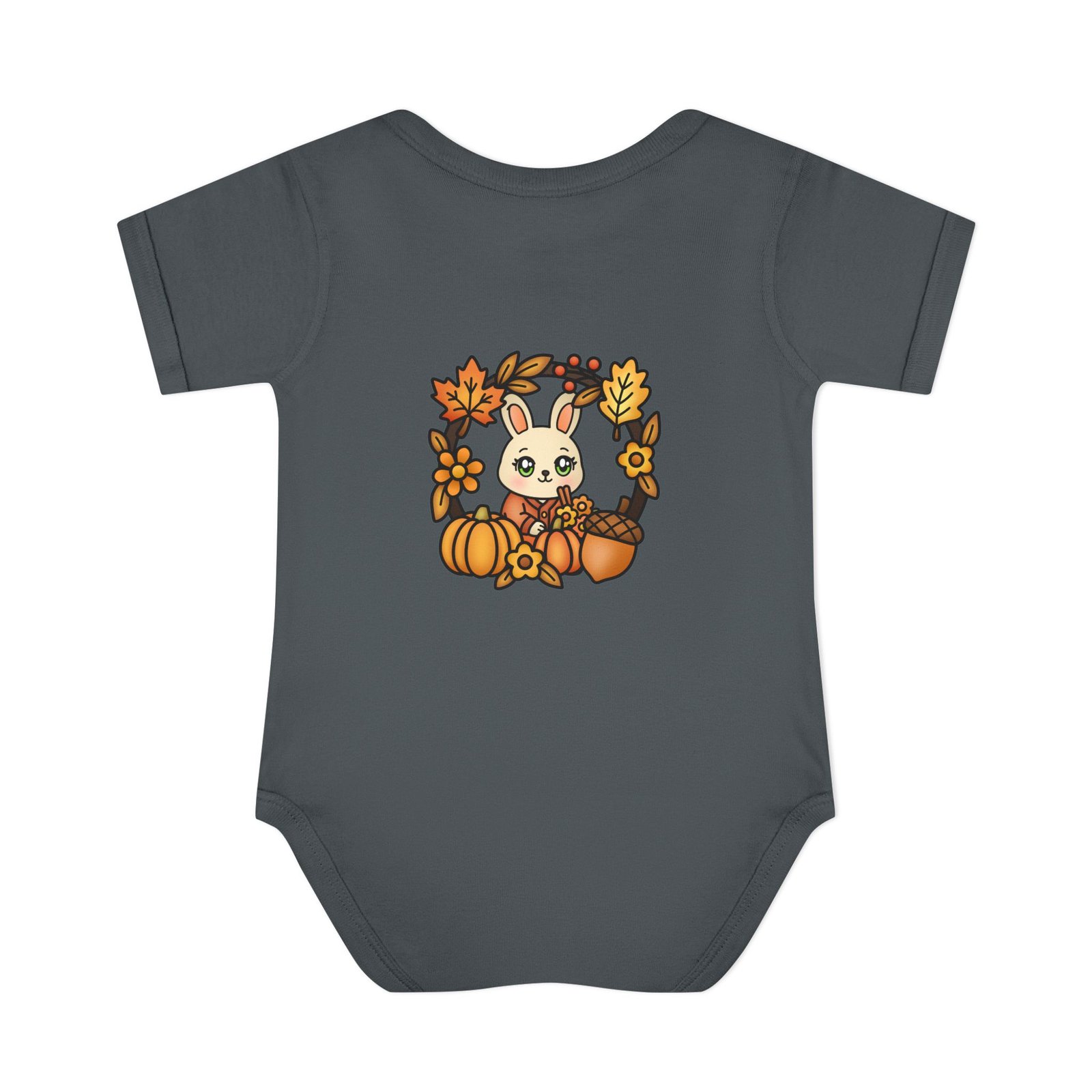 Cute Infant Baby Bodysuit "Fall Cute Rabbit" Design, Infant Clothing, Baby Shower Gift, Toddler Outfit, Newborn Apparel - Image 14