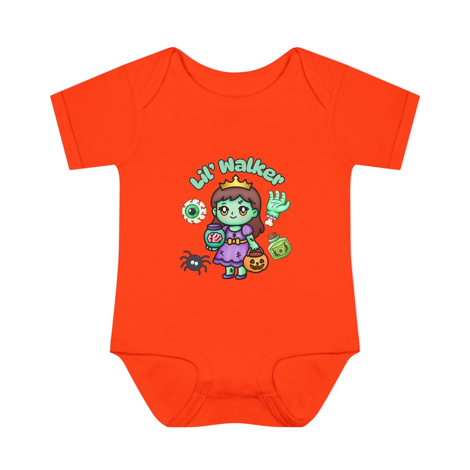 Lil Walker Cute Infant Baby Bodysuit, Infant Clothing, Baby Shower Gift, Toddler Outfit, Newborn Apparel Halloween Tee - Image 22