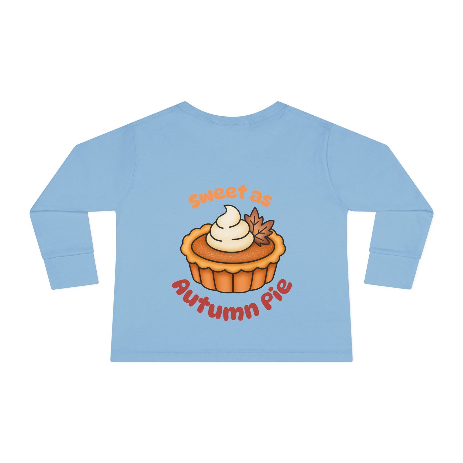 Sweet as Autumn pie Toddler Long Sleeve Tee Design, Baby T-Shirt, Kids Apparel, Toddler Gift, Playful Shirt, Baby Outfit - Image 13
