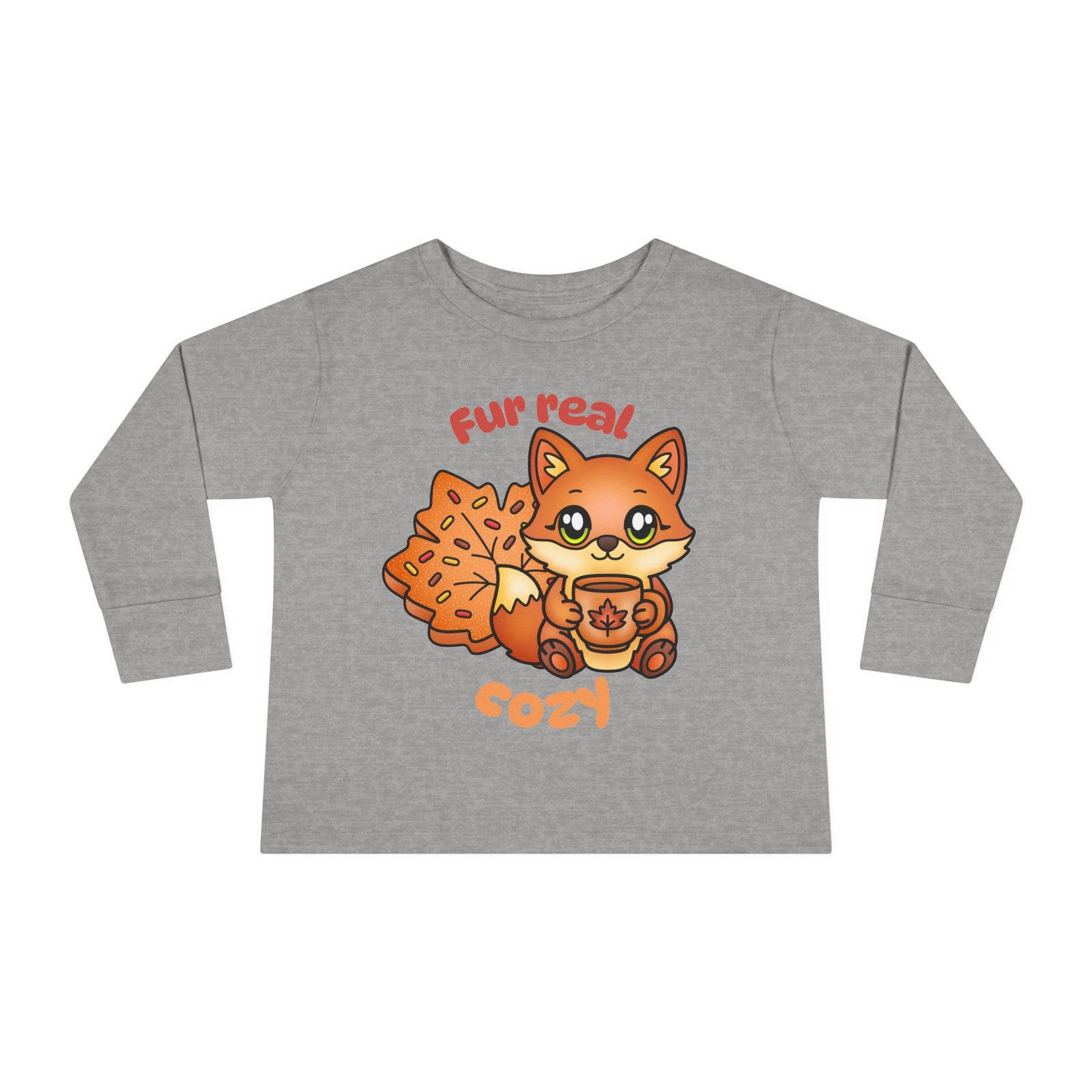 Cute Toddler Long Sleeve Tee, Fur real cozy Design, Baby T-Shirt, Kids Apparel, Toddler Gift, Playful Shirt, Baby Outfit - Image 5