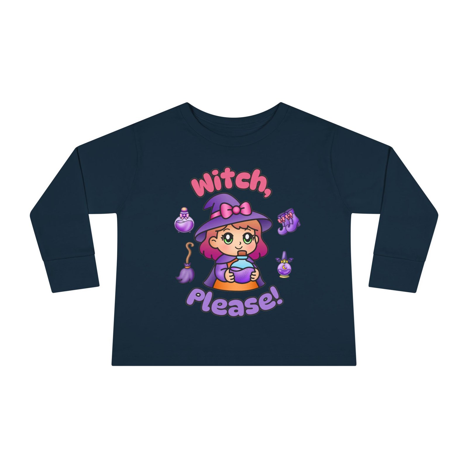Witch, Please! Cute Toddler Long Sleeve Tee, Baby T-Shirt, Kids Apparel, Toddler Gift, Playful Shirt, Baby Outfit, Cute Halloween Tee - Image 37