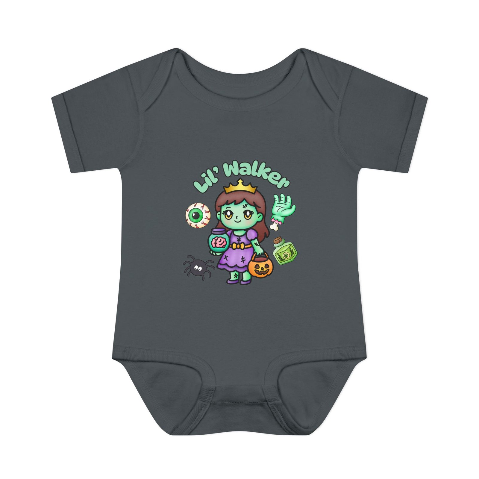 Lil Walker Cute Infant Baby Bodysuit, Infant Clothing, Baby Shower Gift, Toddler Outfit, Newborn Apparel Halloween Tee - Image 26