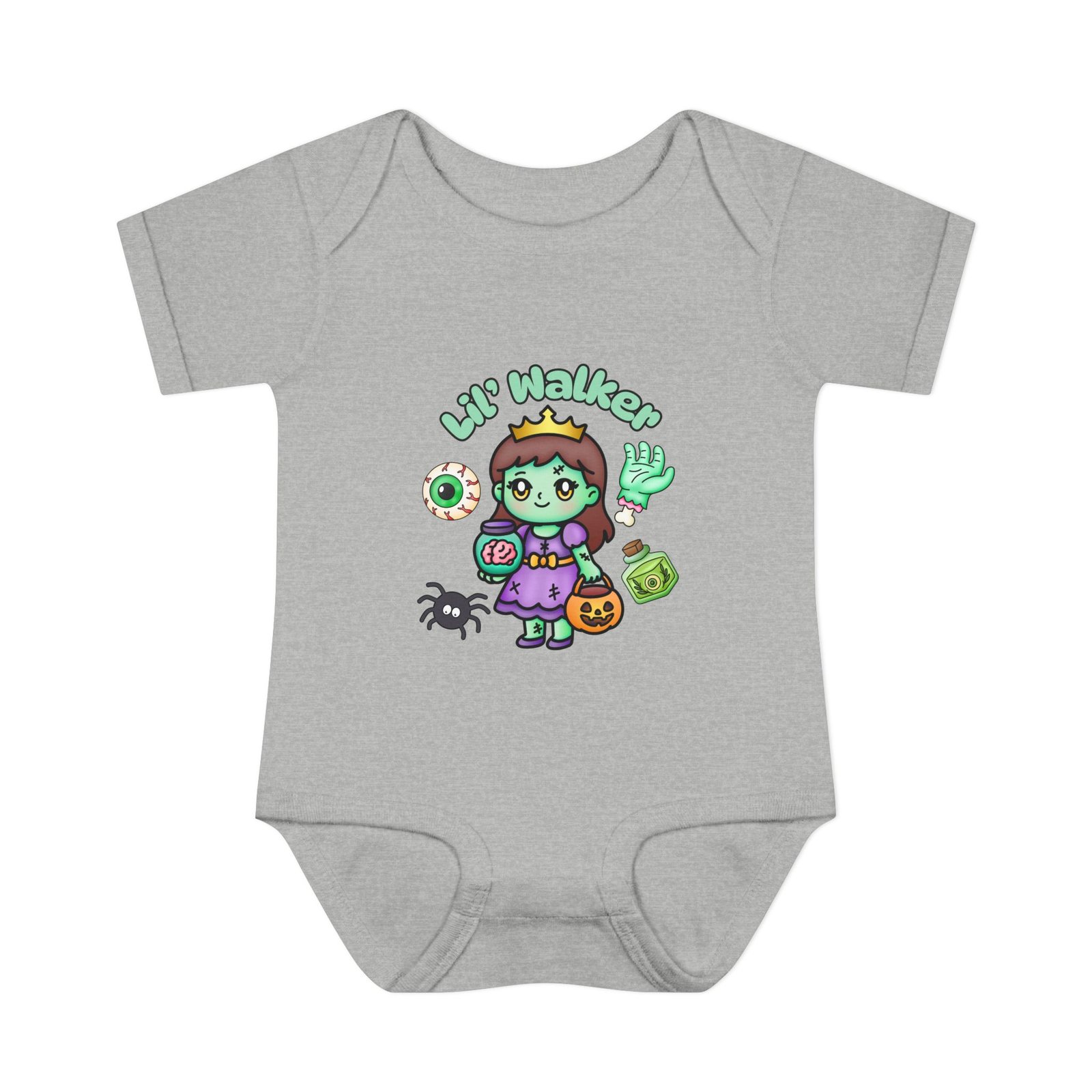 Lil Walker Cute Infant Baby Bodysuit, Infant Clothing, Baby Shower Gift, Toddler Outfit, Newborn Apparel Halloween Tee - Image 6