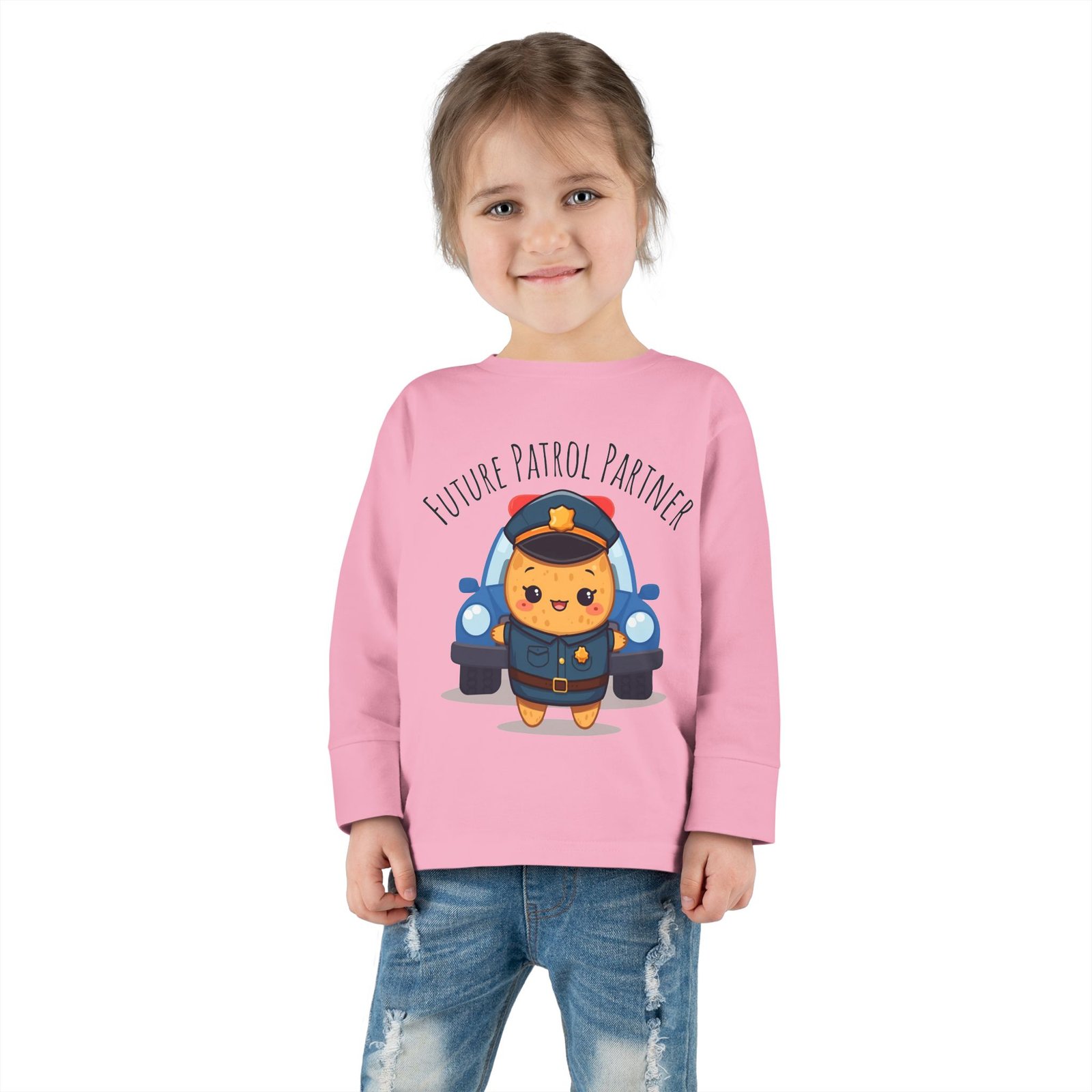 Future Patrol Partner Cute Toddler Long Sleeve Tee, Baby T-Shirt, Kids Apparel, Toddler Gift, Playful Shirt, Baby Outfit - Image 18