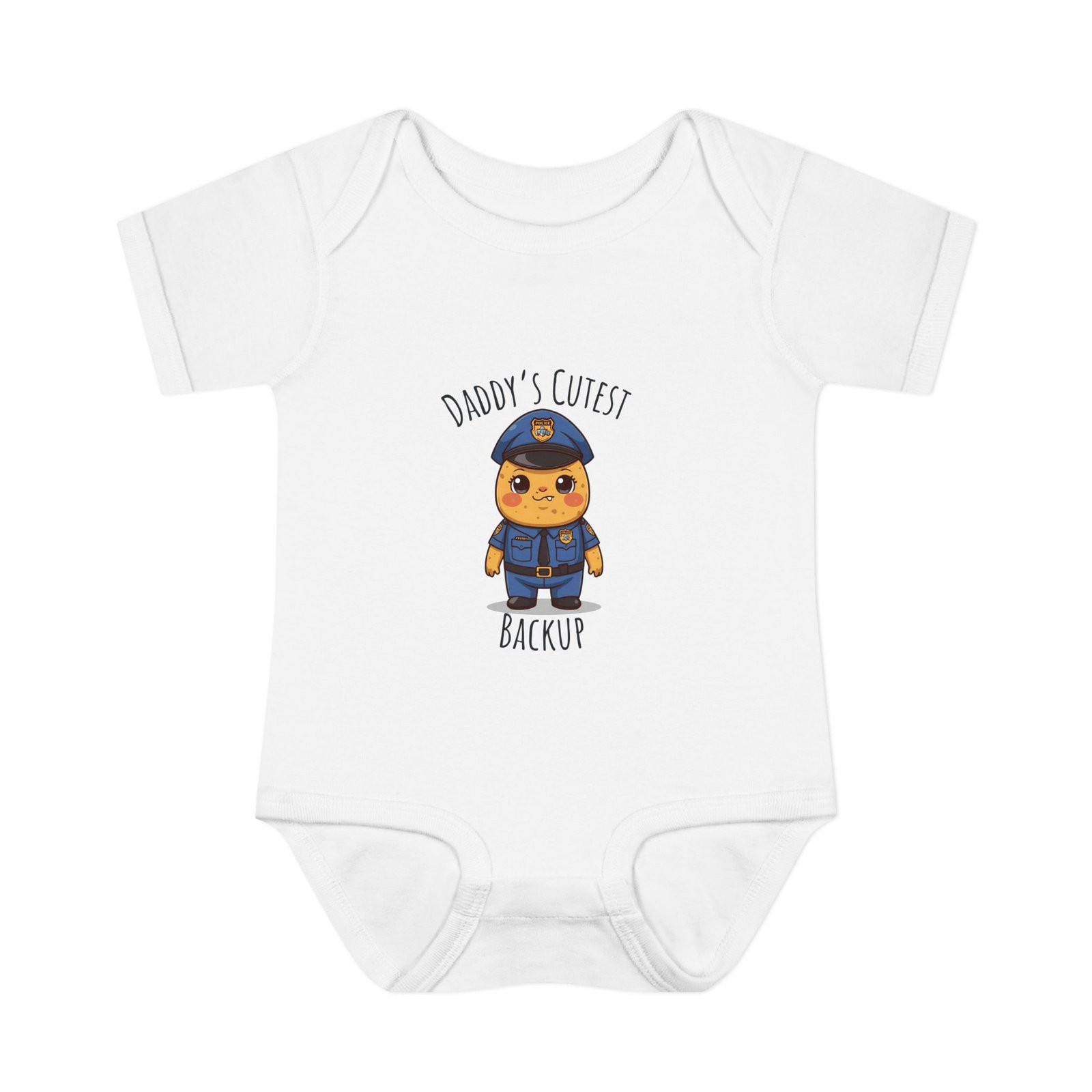Daddy’s Cutest Backup Cute Infant Baby Bodysuit -Infant Clothing, Baby Shower Gift, Toddler Outfit, Newborn Apparel - Image 2