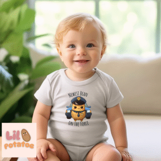 Newest Bean on the Force Cute Infant Tee, Baby Shirt, Newborn Gift, Toddler Apparel, Funny Baby Clothes