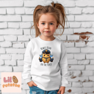 Newest Bean on the Force Cute Toddler Long Sleeve Tee, Baby T-Shirt, Kids Apparel, Toddler Gift, Playful Shirt, Baby Outfit