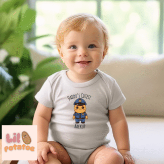 Daddy’s Cutest Backup Cute Infant Tee, Baby Shirt, Newborn Gift, Toddler Apparel, Funny Baby Clothes