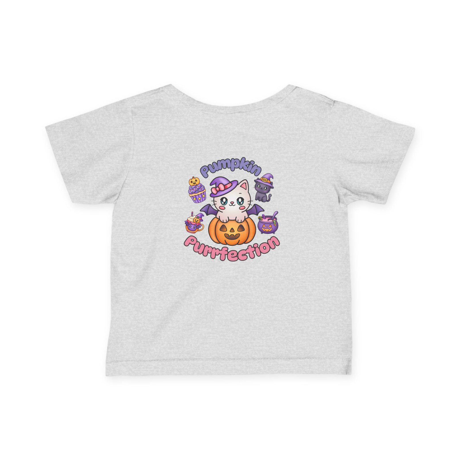 Pumpkin Purrfection Cute Infant Tee, Baby Shirt, Newborn Gift, Toddler Apparel, Funny Baby Clothes Halloween Tee - Image 12