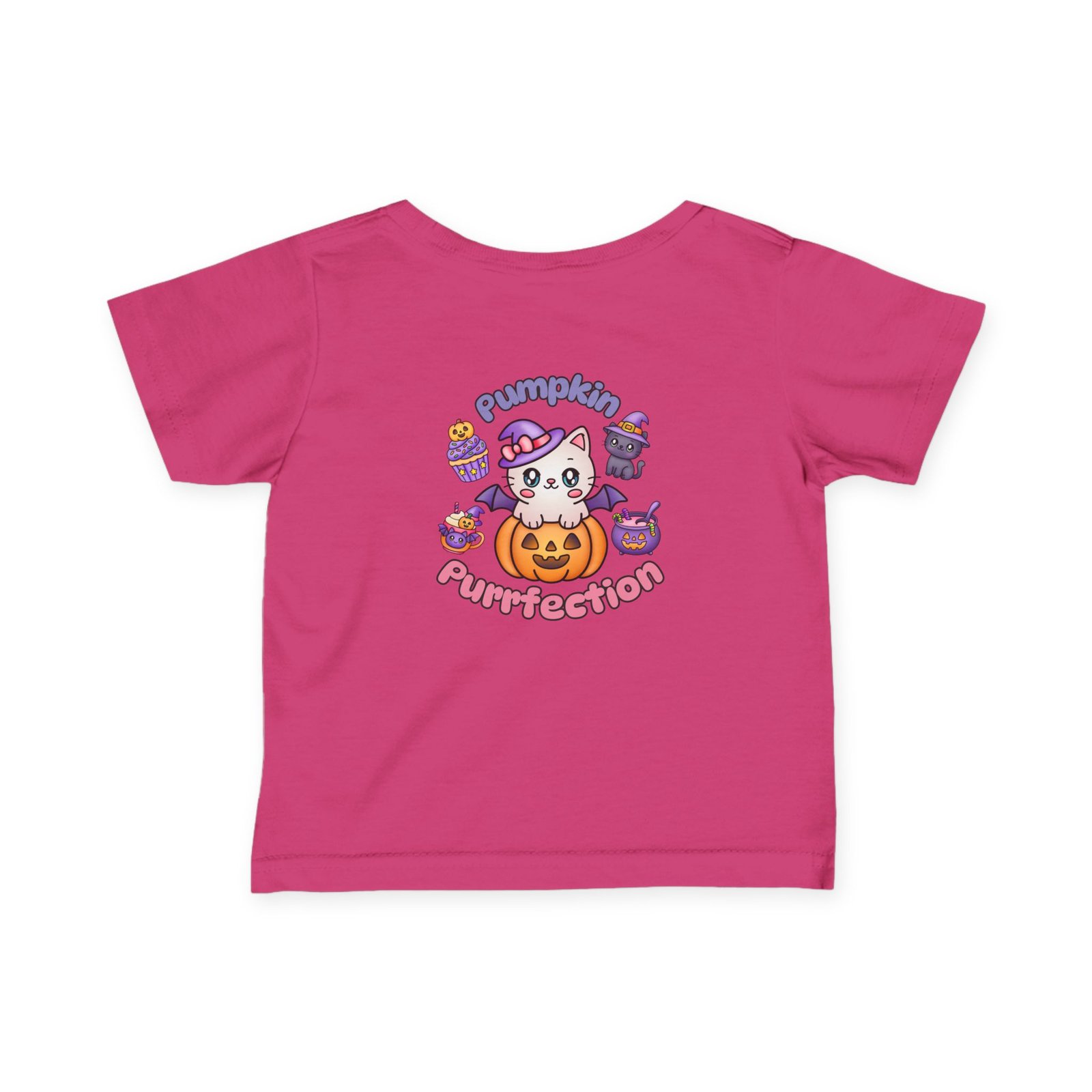 Pumpkin Purrfection Cute Infant Tee, Baby Shirt, Newborn Gift, Toddler Apparel, Funny Baby Clothes Halloween Tee - Image 30